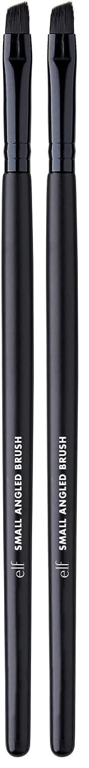 e.l.f. Small Angled Brush. Creates Even. Thin & Straight Lines. Great For Applying Lip Color. Eyebrow Color & Eyeliner. Vegan & Cruelty-Free