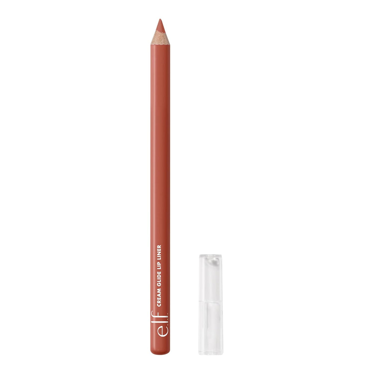e.l.f. Cream Glide Lip Liner. Creamy High-Pigment. Spill the Tea | Semi-Matte Finish. Creamy Application. Smooth Glide Lip Pencil. Defines & Shapes. Vegan & Cruelty-Free