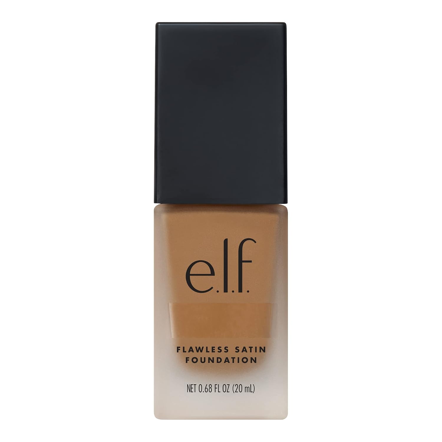 e.l.f. Flawless Satin Foundation. Lightweight & Medium Coverage. Semi-Matte Finish. Vegan & Cruelty-Free. Linen. 0.68 Fl Oz (20mL)