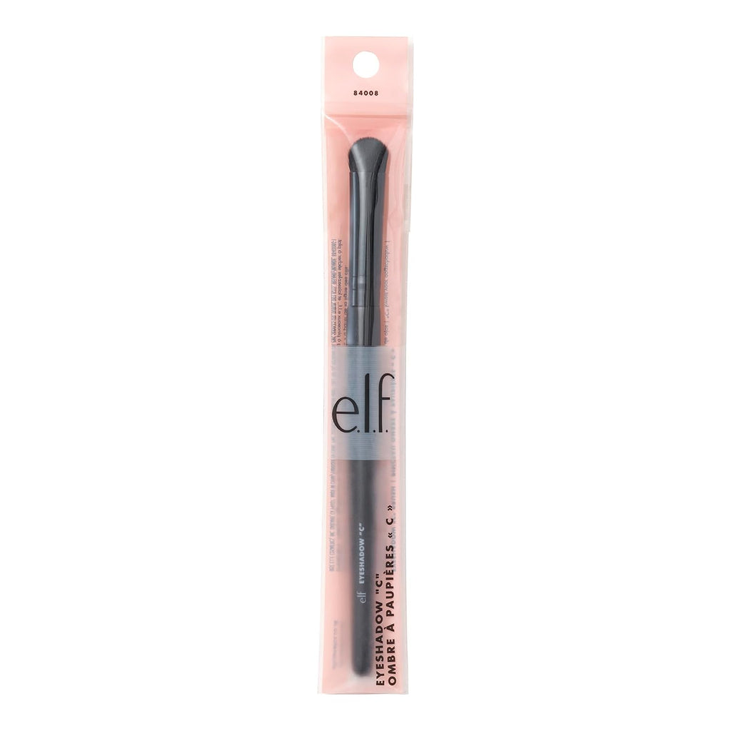 e.l.f. Eyeshadow C Brush. Curved Eyeshadow Brush For Blending & Diffusing. Helps Create The Perfect Smoky Eye. Vegan & Cruelty-Free