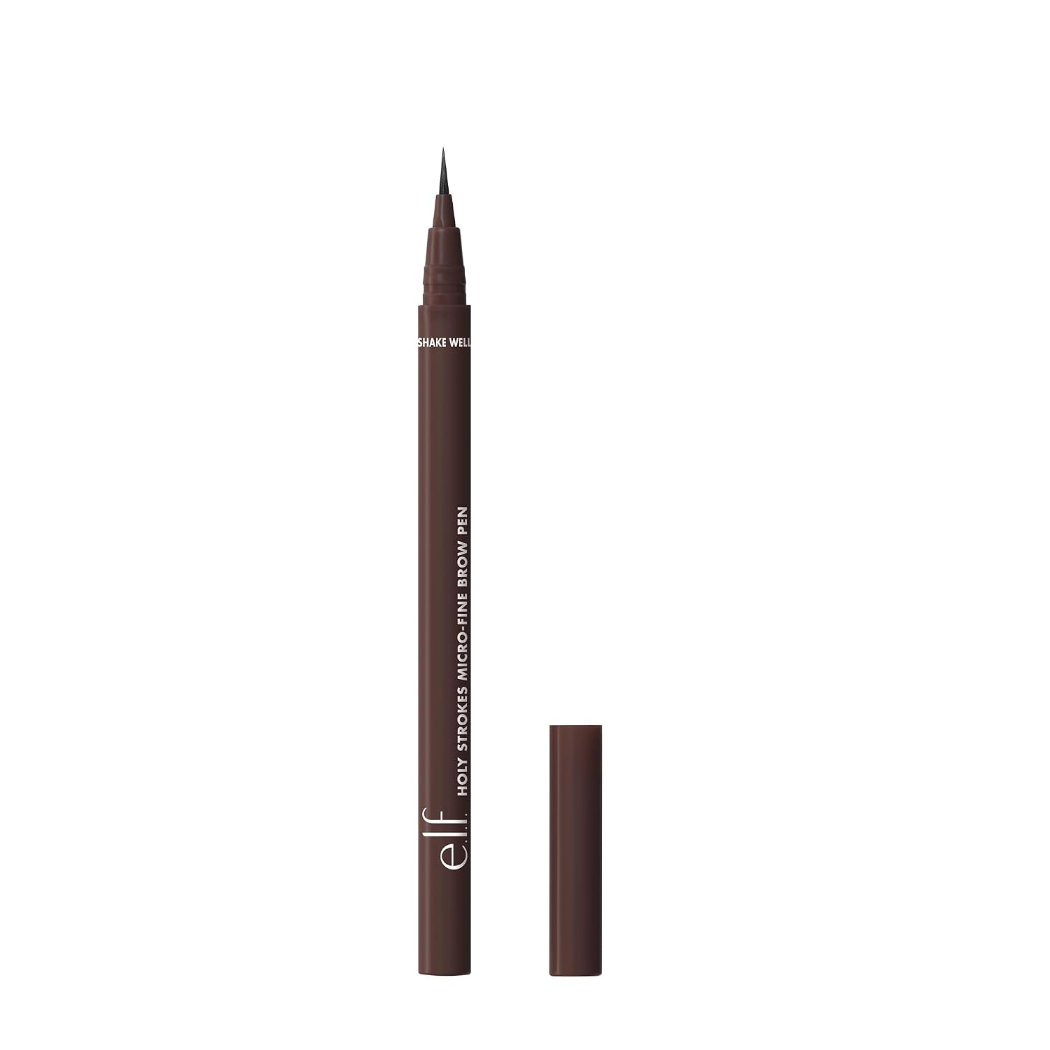 e.l.f. Holy Strokes Micro-Fine Brow Pen. Liquid Waterproof Eyebrow Makeup For Detailing & Adding Dimension. Vegan & Cruelty-Free. Dark Brown