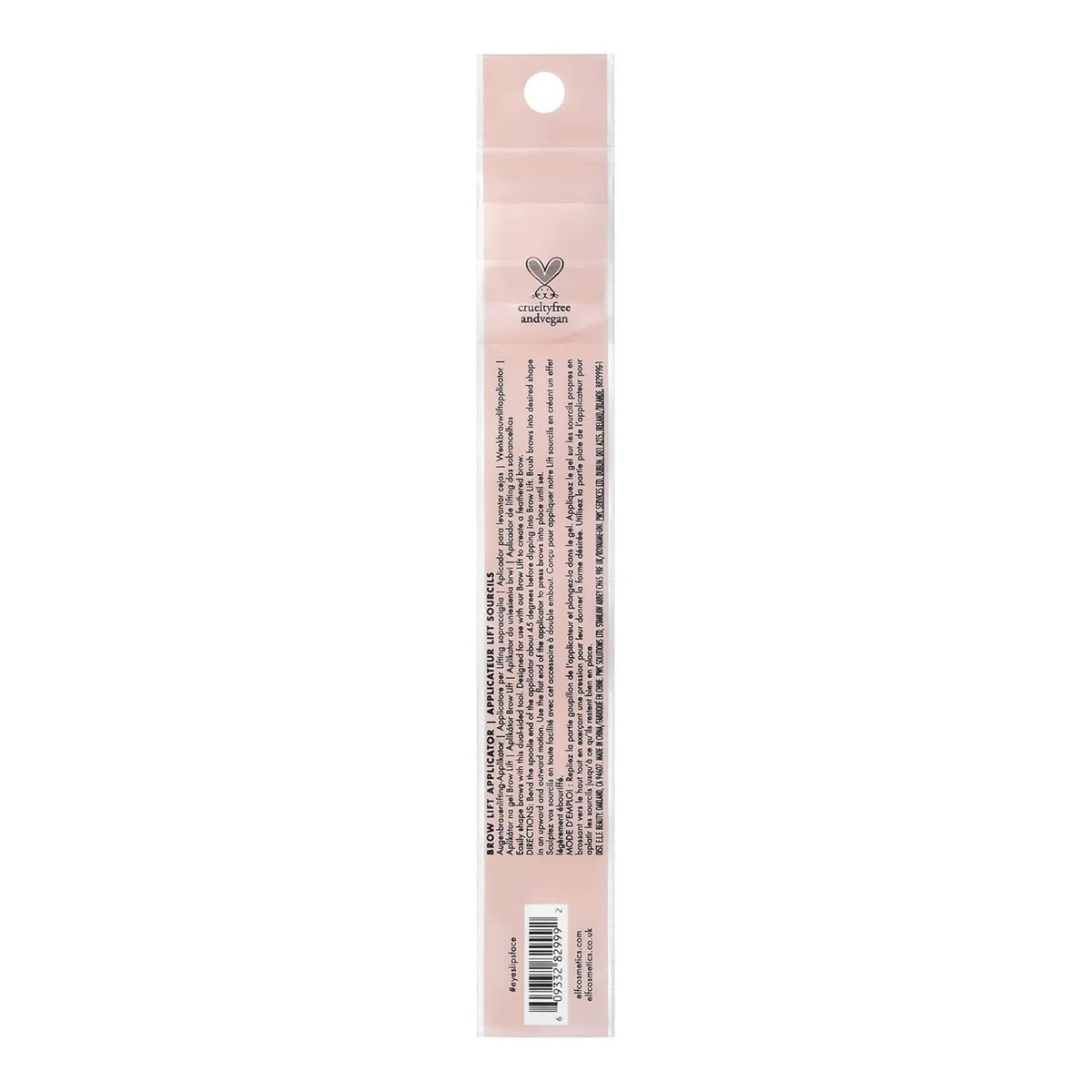 e.l.f. Brow Lift Applicator. Dual-Ended Eyebrow Brush For Grooming & Lifting Brows & Applying Brow Wax. Creates A Fluffy Feathered Look