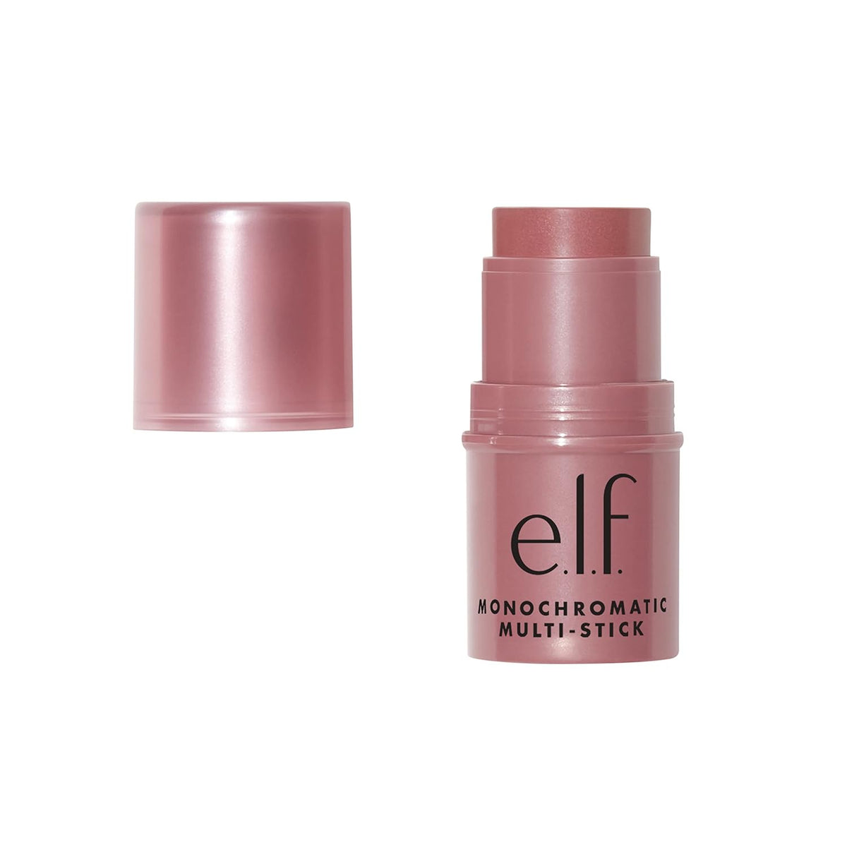 e.l.f. Monochromatic Multi Stick. Cream-to-Powder. Bronzed Cherry | Creamy & Blendable for Eyes. Lips & Cheeks. Adds Shimmer. Lightweight Buildable Finish. Travel-Friendly. Vegan & Cruelty-Free