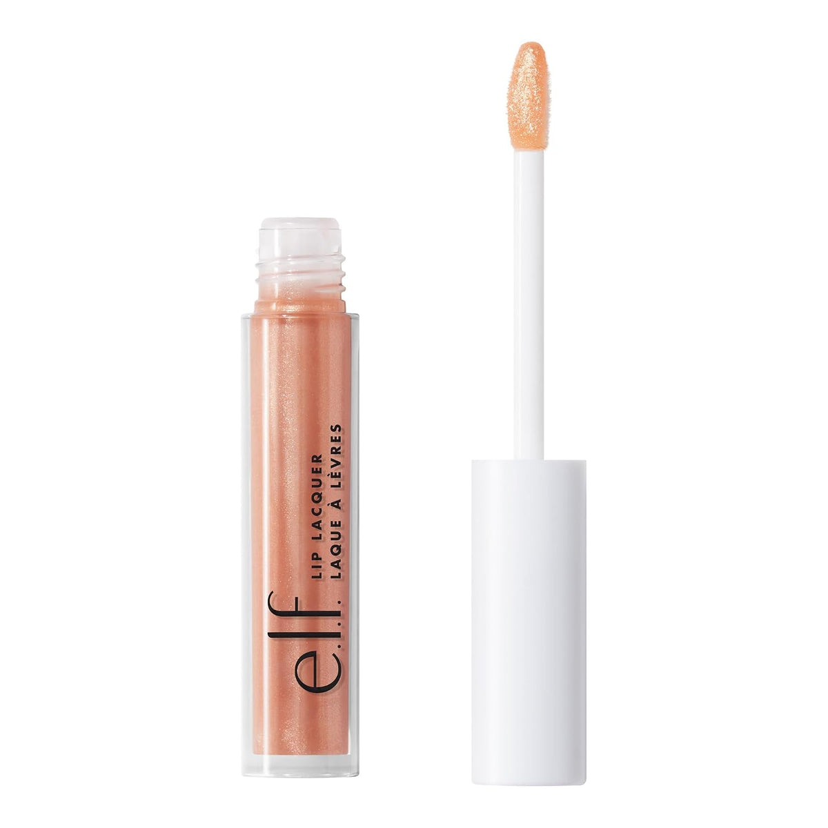 e.l.f. Lip Lacquer. Clear | Hydrating Lip Gloss. Non-Sticky Ultra-Shine with Vitamin A & E. Vegan & Cruelty-Free