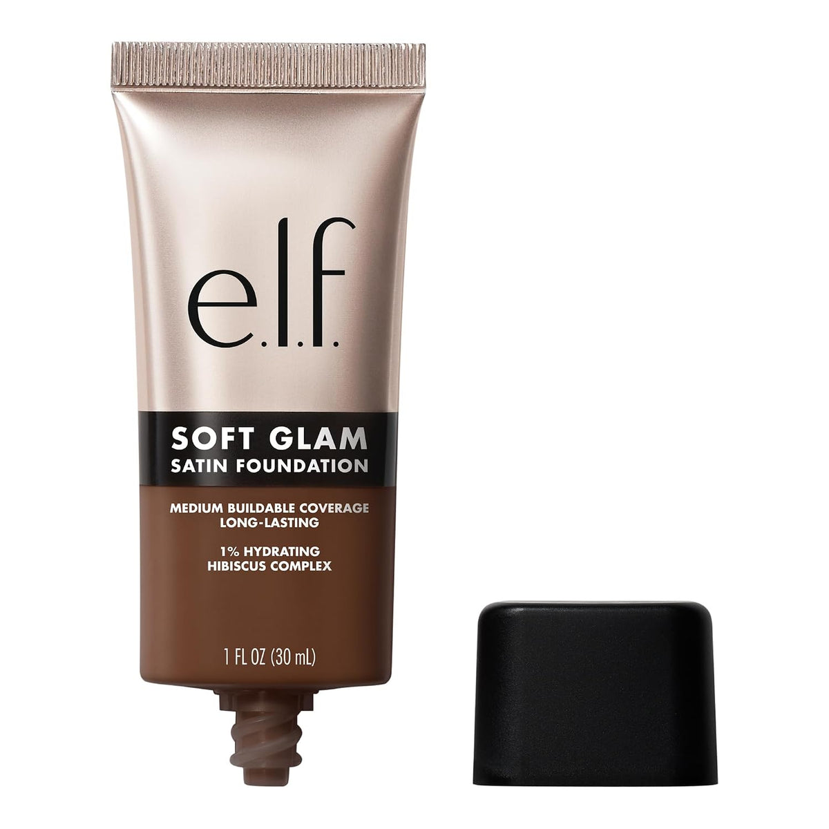 e.l.f. Soft Glam Satin Foundation. Medium Coverage. 20 Light Cool | Satin Finish. Long-Lasting Wear. Hydrating Hyaluronic Acid & Hibiscus Complex. Blurs Pores. Lightweight. Vegan & Cruelty-Free