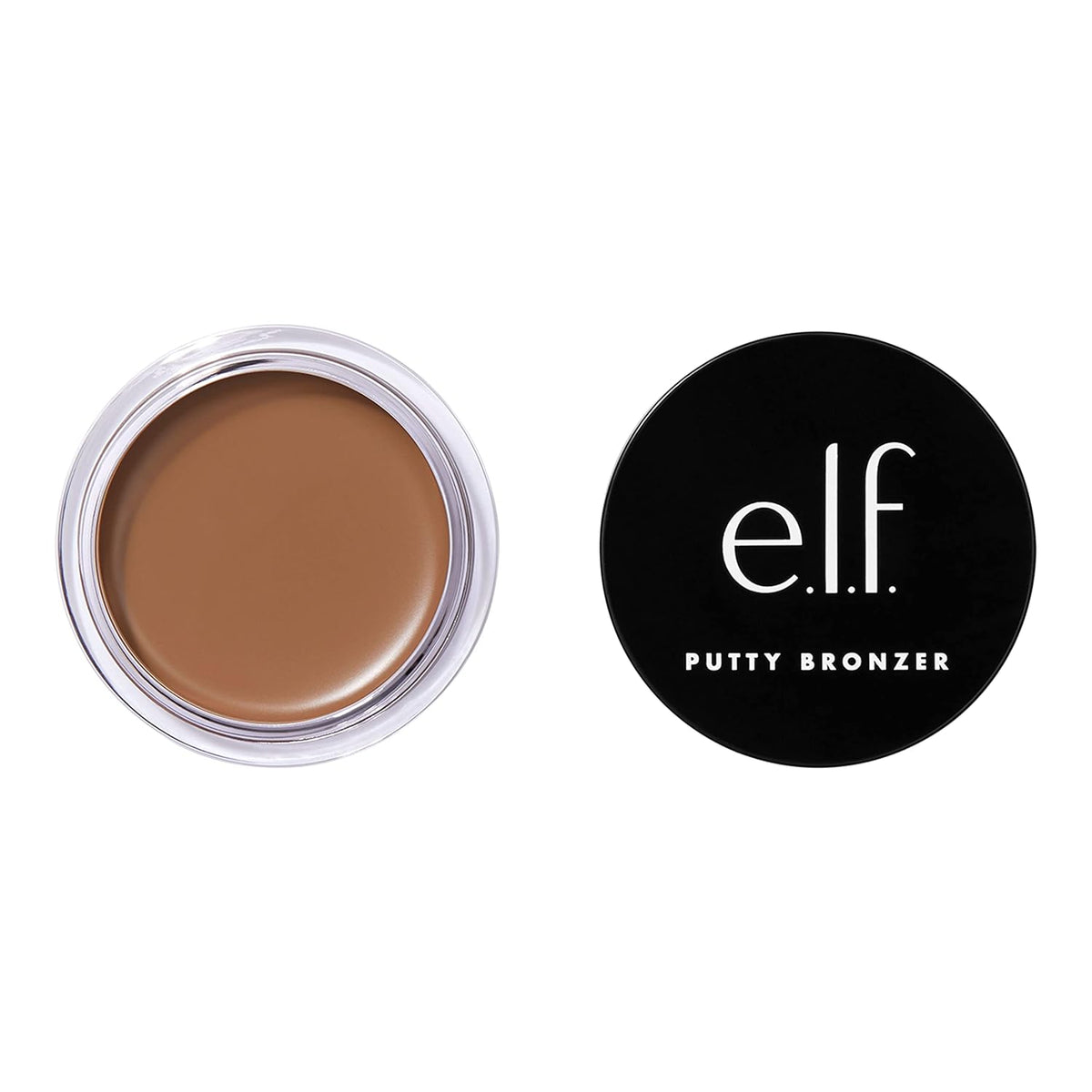 e.l.f. Putty Bronzer. Creamy & Highly Pigmented Formula. Creates a Long-Lasting Bronzed Glow. Infused with Argan Oil & Vitamin E. Beach. Please!. 0.35 Oz