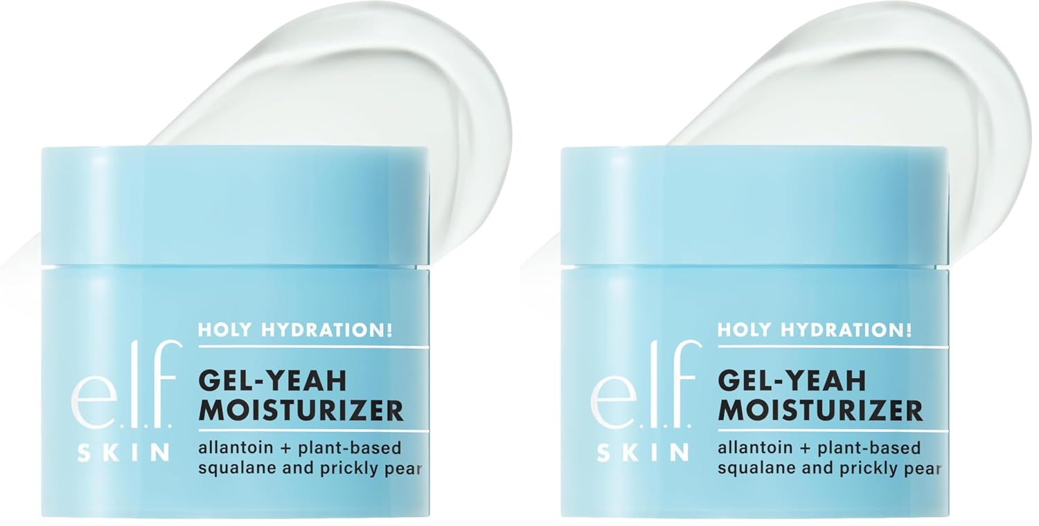 e.l.f. SKIN Holy Hydration! Gel-Yeah Moisturizer | Lightweight Moisturizer For Plump. Hydrated Skin. Infused With Squalane. Vegan & Cruelty-free