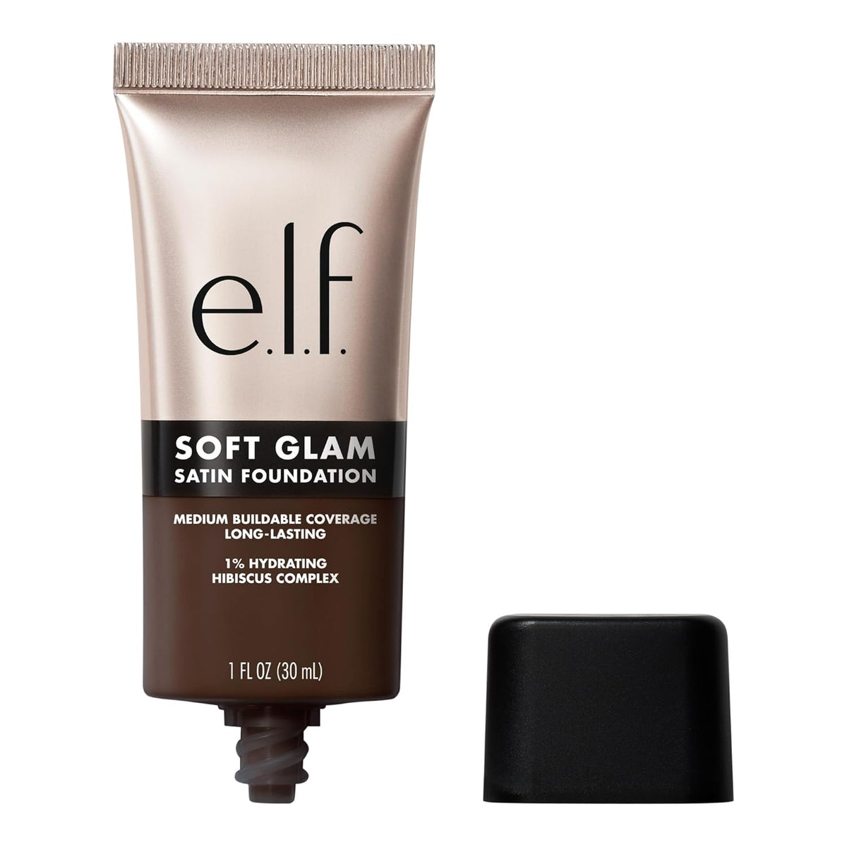 e.l.f. Soft Glam Satin Foundation. Medium Coverage. 11 Fair Neutral | Satin Finish. Long-Lasting Wear. Hydrating Hyaluronic Acid & Hibiscus Complex. Blurs Pores. Lightweight. Vegan & Cruelty-Free