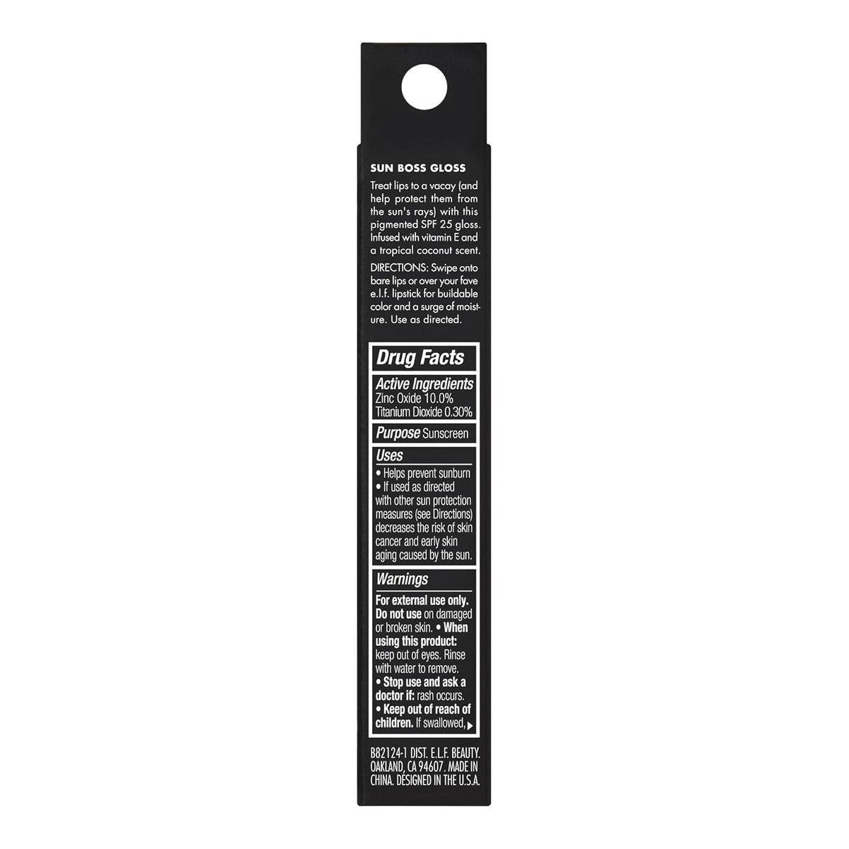 e.l.f. Sun Boss Gloss SPF 25. It's Your Mauve | Pigmented Lip Gloss For A High-Shine Finish. Moisturizing & Conditioning Formula. Vegan & Cruelty-Free