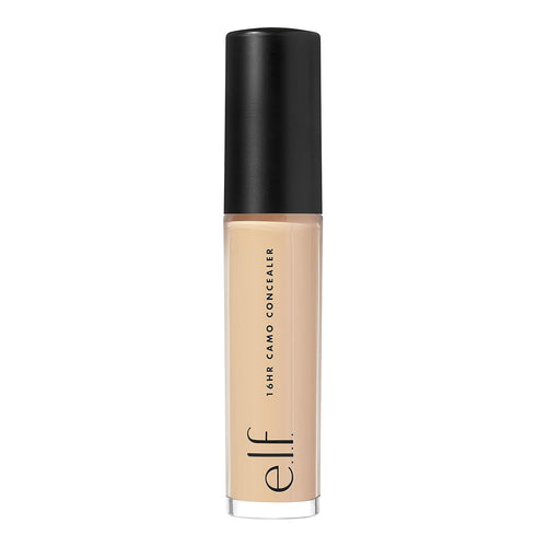 e.l.f. 16HR Camo Concealer. Full Coverage. Matte Finish Under-Eye & Blemish Corrector. Hydrating Formula. 16-Hour Crease-Resistant Wear. Medium Warm