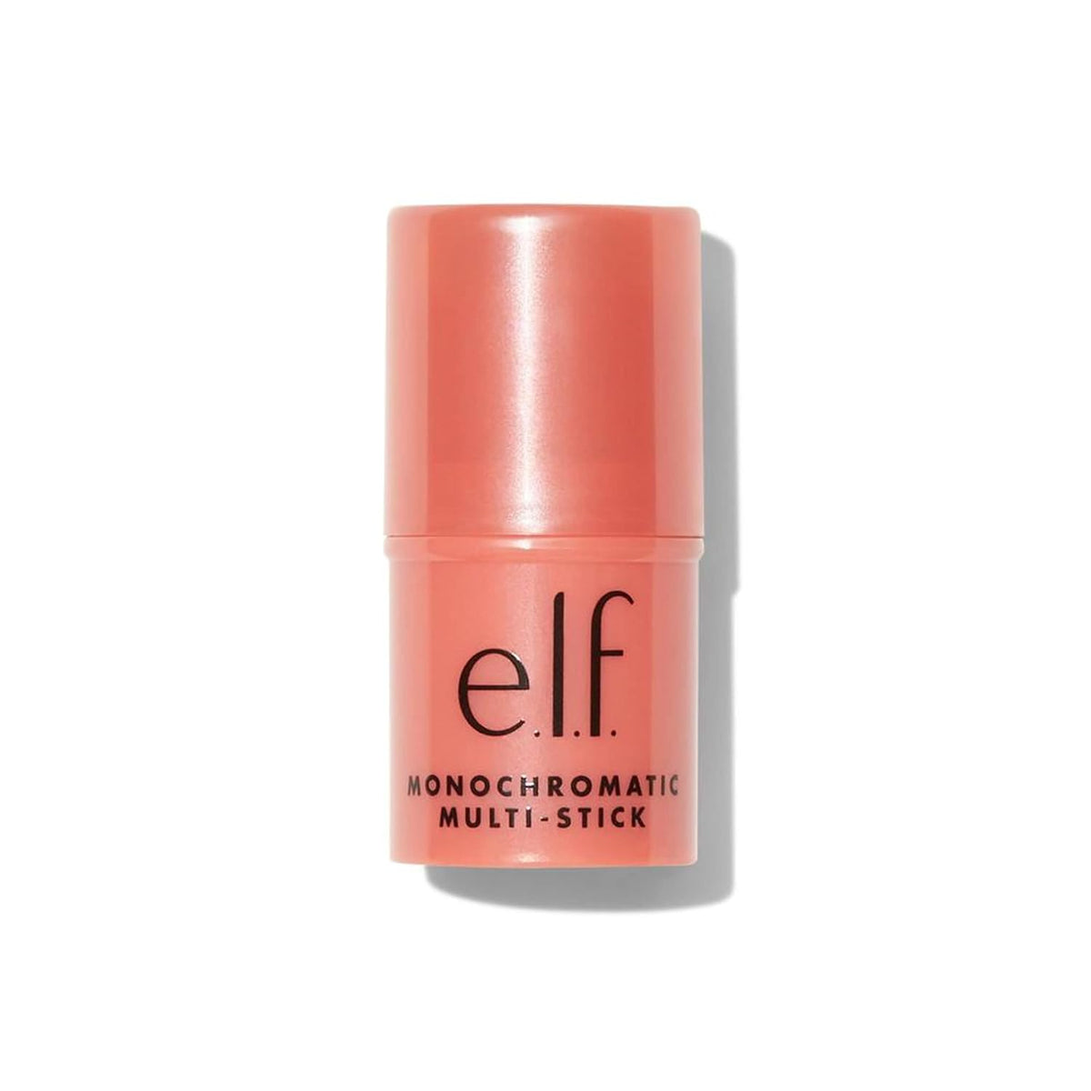 e.l.f. Monochromatic Multi Stick. Cream-to-Powder. Glimmering Guava | Creamy & Blendable for Eyes. Lips & Cheeks. Adds Shimmer. Lightweight Buildable Finish. Travel-Friendly. Vegan & Cruelty-Free