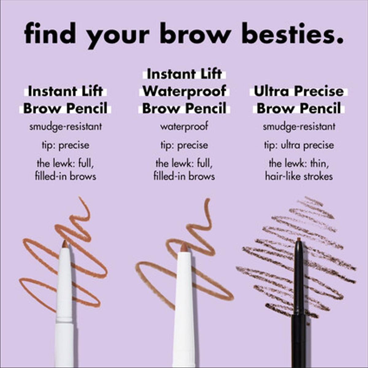 e.l.f. Instant Lift Brow Pencil. Dual-Sided. Taupe | Retractable Precision-Tip Brow Pencil with Grooming Spoolie for Buildable Natural-Looking Color. Vegan & Cruelty-Free