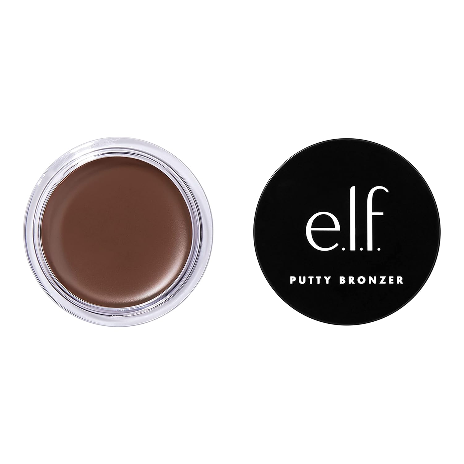 e.l.f. Putty Bronzer. Creamy & Highly Pigmented Formula. Creates a Long-Lasting Bronzed Glow. Infused with Argan Oil & Vitamin E. Beach. Please!. 0.35 Oz