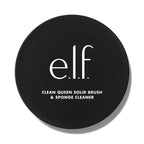 e.l.f. Clean Queen Solid Brush & Sponge Cleaner. Cleanses Face & Eye Makeup Brushes & Sponges. Nourishing. Non-Damaging Formula. Vegan & Cruelty-Free