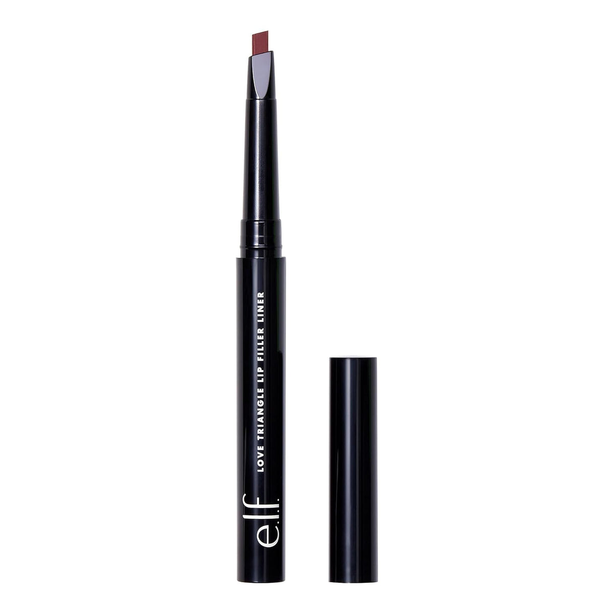e.l.f. Love Triangle Lip Filler Liner. 2-in-1 Lipliner Pencil For Sculpting & Filling. Long-Lasting Intense Color. Vegan & Cruelty-Free. Plum
