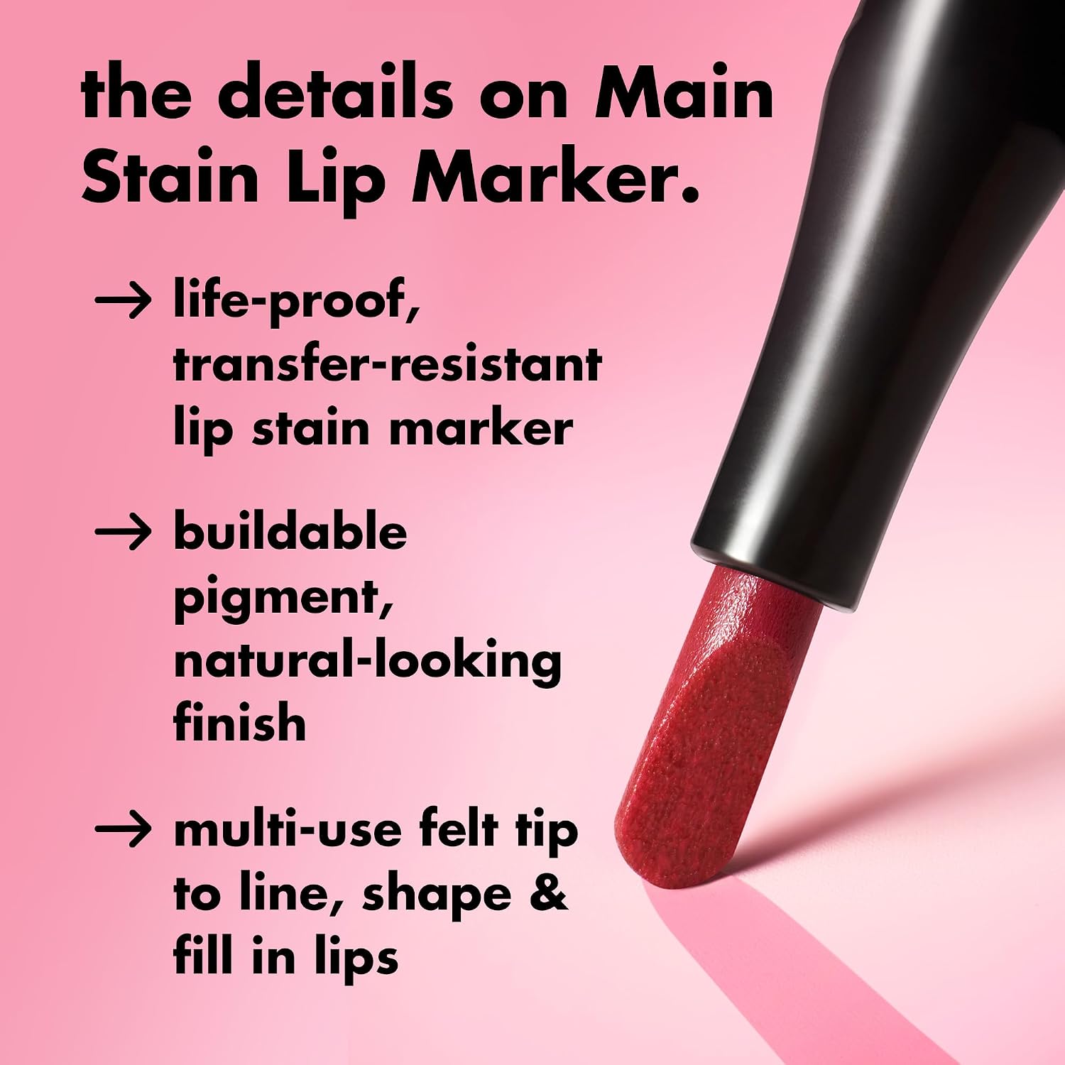 e.l.f. Main Stain Lip Marker. Balletcore | Lip Stain Lip Liner. Define. Contour & Fill for Long-Lasting & Transfer-Resistant Color. Vegan & Cruelty-Free