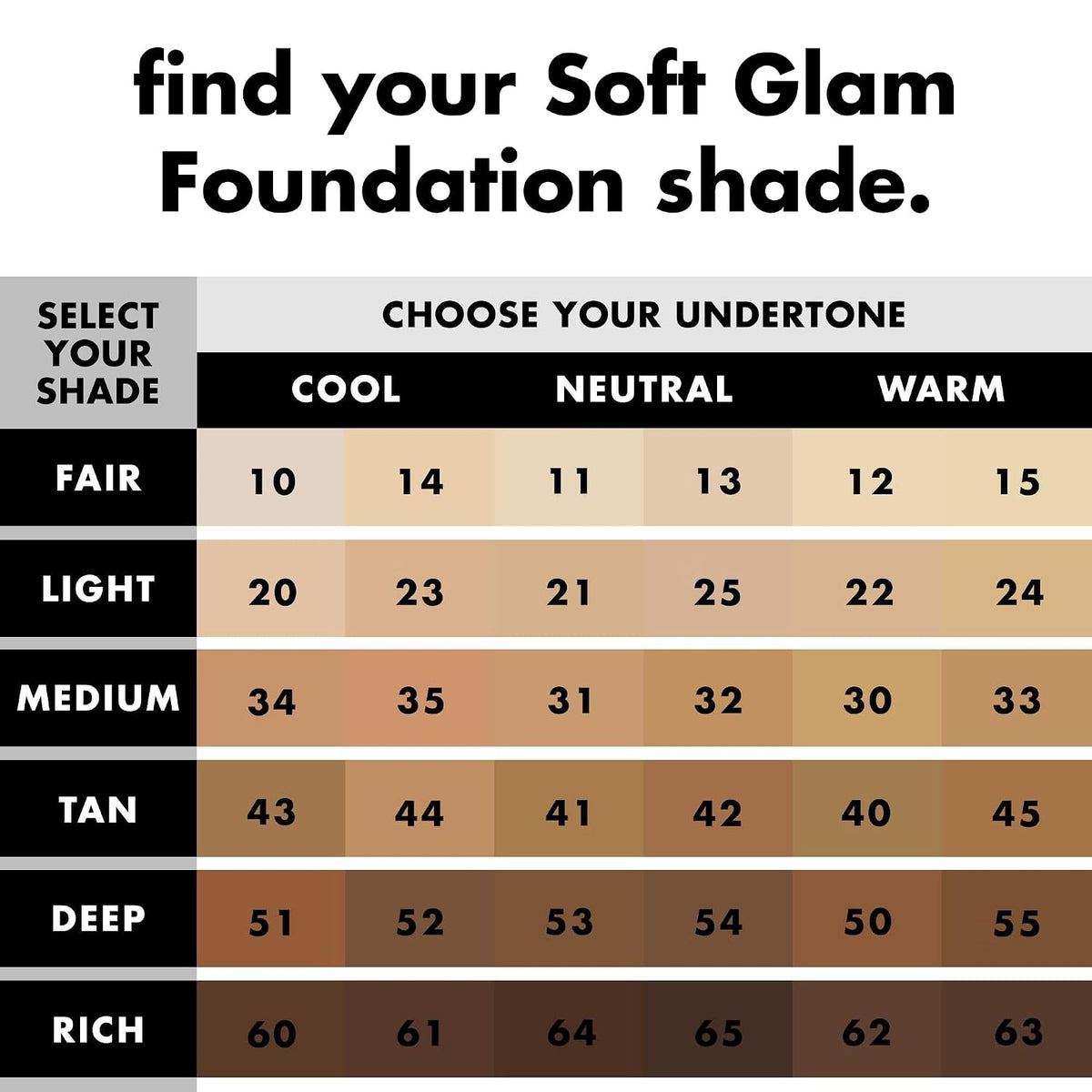 e.l.f. Soft Glam Satin Foundation. Medium Coverage. 64 Rich Neutral | Satin Finish. Long-Lasting Wear. Hydrating Hyaluronic Acid & Hibiscus Complex. Blurs Pores. Lightweight. Vegan & Cruelty-Free