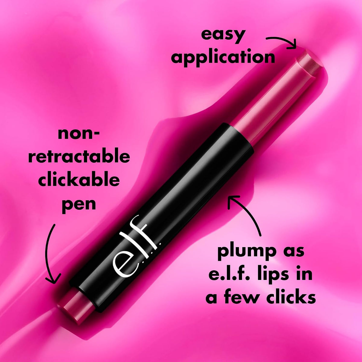 e.l.f. Pout Clout Lip Plumping Pen. Plum on Over | Nourishing Lip Balm For Sheer Color & Shine. Plumps & Moisturizes. Vegan & Cruelty-Free