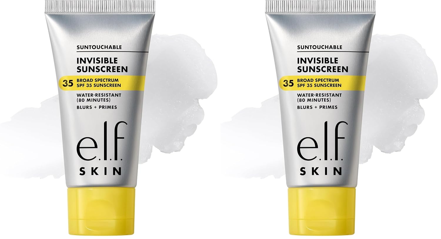 e.l.f. SKIN Suntouchable Invisible SPF 35 Sunscreen | Lightweight Gel for Under Makeup. Daily Face Sunscreen for Women. Vegan & Cruelty-Free