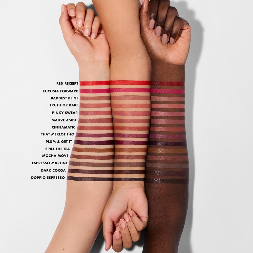 e.l.f. Cream Glide Lip Liner. Creamy High-Pigment. Baddest Beige | Semi-Matte Finish. Creamy Application. Smooth Glide Lip Pencil. Defines & Shapes. Vegan & Cruelty-Free