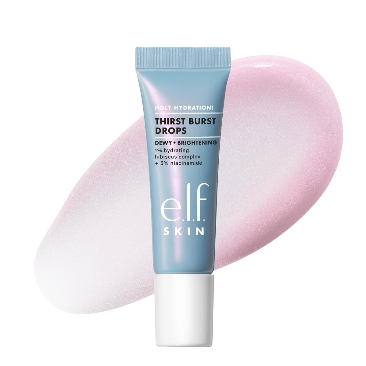 e.l.f. SKIN Holy Hydration! Thirst Burst Drops. Face Serum. 1 oz | 5% Niacinamide & Hyaluronic Acid for Radiant. Plump-Looking Skin. Non-Greasy Feel Serum & Primer. Vegan & Cruelty-Free