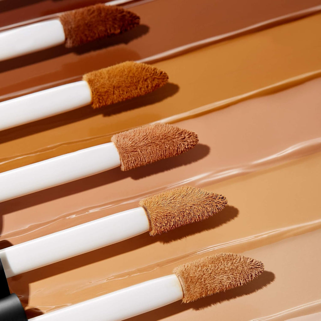 e.l.f. 16HR Camo Concealer. Full Coverage. Matte Finish Under-Eye & Blemish Corrector. Hydrating Formula. 16-Hour Crease-Resistant Wear. Rich Chocolate