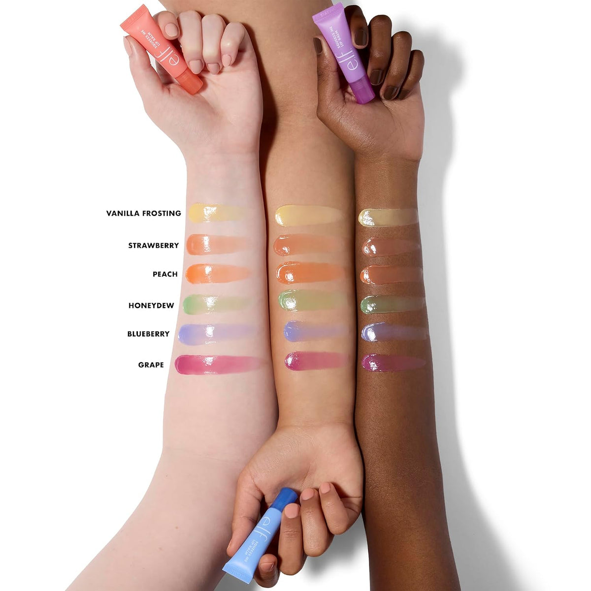 e.l.f. Squeeze Me Lip Balm. Vanilla Frosting | Moisturizing Lip Balm For A Sheer Tint Of Color. Infused With Hyaluronic Acid. Vegan & Cruelty-free