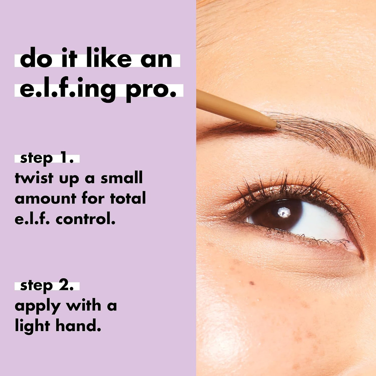 e.l.f. Micro-Fine Brow Pencil. Blonde | Waterproof Brow Color & Spoolie For Shaping Brows & Creating A Feathered Natural-Looking Finish. Vegan & Cruelty-Free