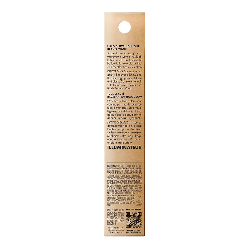 e.l.f. Halo Glow Highlight Beauty Wand. Champagne Campaign | Liquid Highlighter Wand For Luminous. Glowing Skin. Buildable Formula. Vegan & Cruelty-free