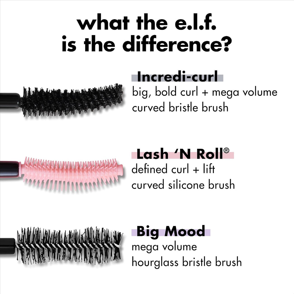 e.l.f. Lash XTNDR Tubing Mascara. Lengthening & Extends. Pitch Black | Buildable Lash Lift. Dramatic Look. Smudge-Resistant for All-Day Wear. Vegan & Cruelty-Free