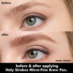 e.l.f. Holy Strokes Micro-Fine Brow Pen. Liquid Waterproof Eyebrow Makeup For Detailing & Adding Dimension. Vegan & Cruelty-Free. Auburn