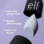 e.l.f. Safe Travels Sponge Case | On-The-Go. Breathable Beauty Sponge Protection From Dirt & Grime. Durable Silicon Holder. Vegan & Cruelty-Free