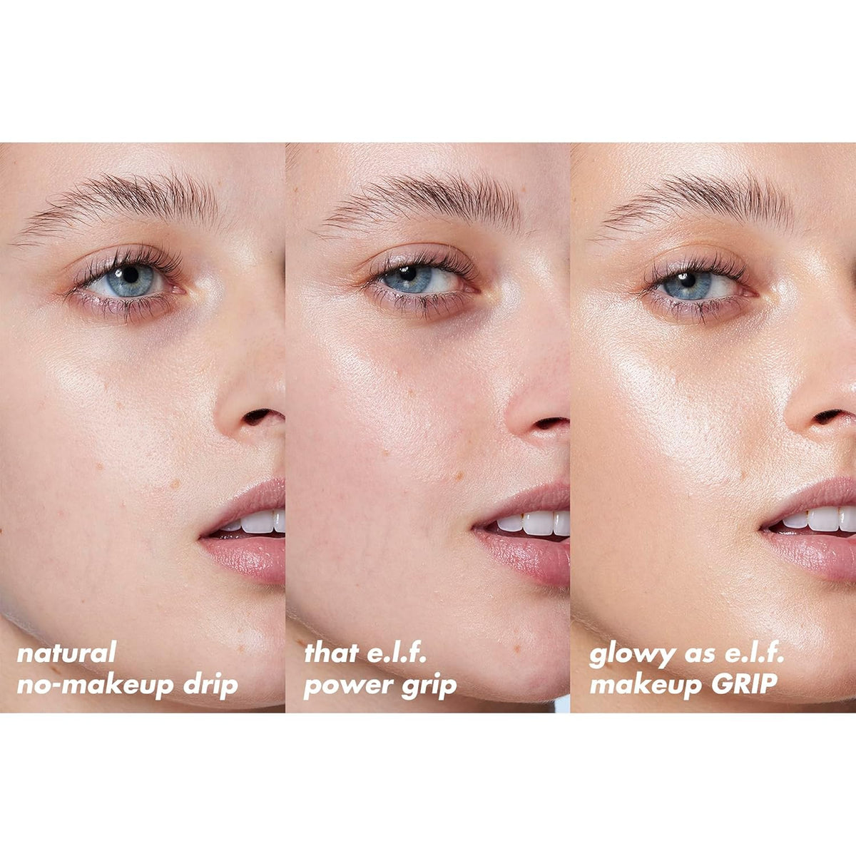 e.l.f. Power Grip Primer + 4% Niacinamide. Gripping Gel Primer. 0.811 Fl Oz | Brightening Formula. Ultra-Dewy & Glowing Finish. Long-Lasting Wear. Hydrating Gel Base. Lightweight. Vegan & Cruelty-Free