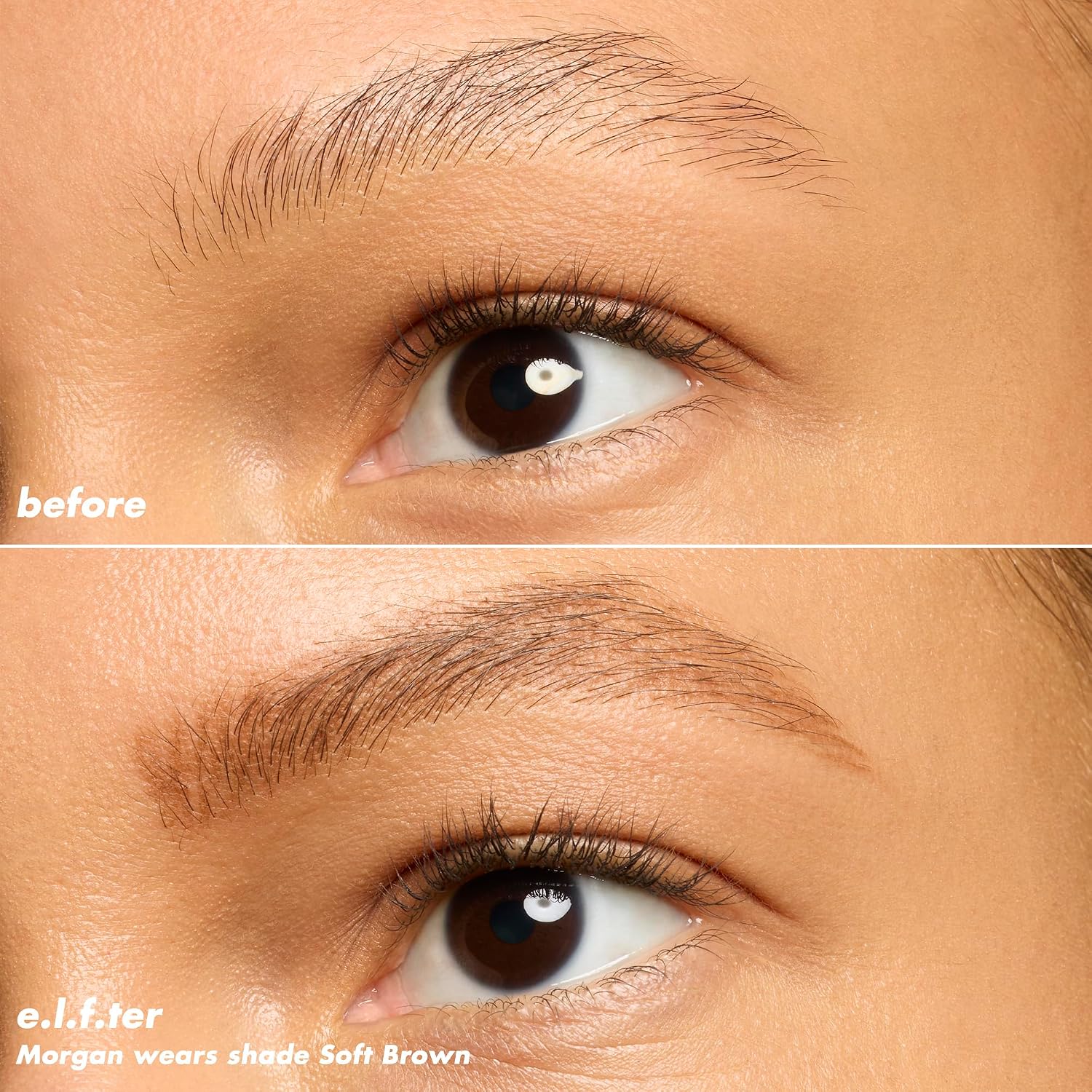 e.l.f. Micro-Fine Brow Pencil. Soft Brown | Waterproof Brow Color & Spoolie For Shaping Brows & Creating A Feathered Natural-Looking Finish. Vegan & Cruelty-Free