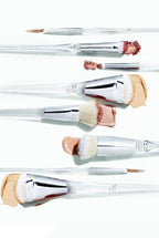 e.l.f. Precision Swirl Foundation Brush. Blends Liquid Foundation Smoothly Onto Skin. Triangular Handle For Ultimate Control. Vegan & Cruelty-Free