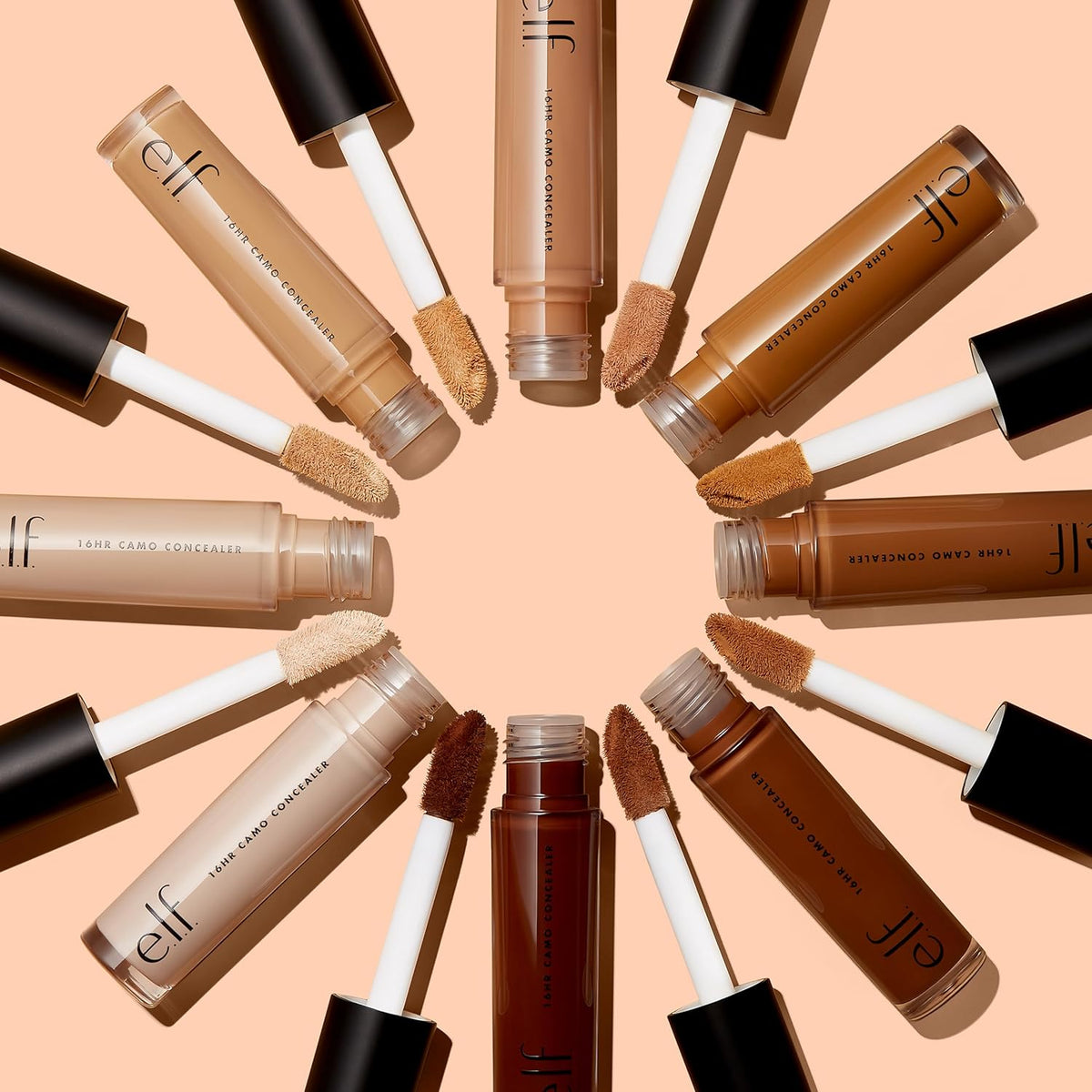 e.l.f. 16HR Camo Concealer. Full Coverage. Matte Finish Under-Eye & Blemish Corrector. Hydrating Formula. 16-Hour Crease-Resistant Wear. Vanilla
