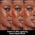e.l.f. Camo Liquid Blush. Buildable & Blendable. Dusty Rosé | Lightweight Liquid Formula. Long-Lasting Wear. High-Pigment Color. Smooth Application. Buildable. Vegan & Cruelty-Free